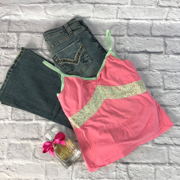 NWOT Pink/Green Moda Cami Top from Victoria’s Secret | Sz Small - Picture 5 of 5